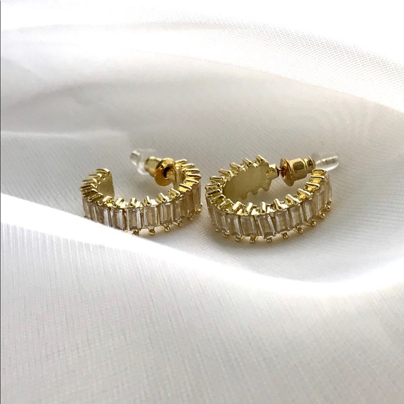 Jewelry - Micro Pave Hoop Earrings!